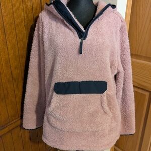 ODDY Sherpa 1/4 Zip Dusty Rose/Grey, Wmn Sz 2x/3x(Fits like 1x/2x), NWT!!!